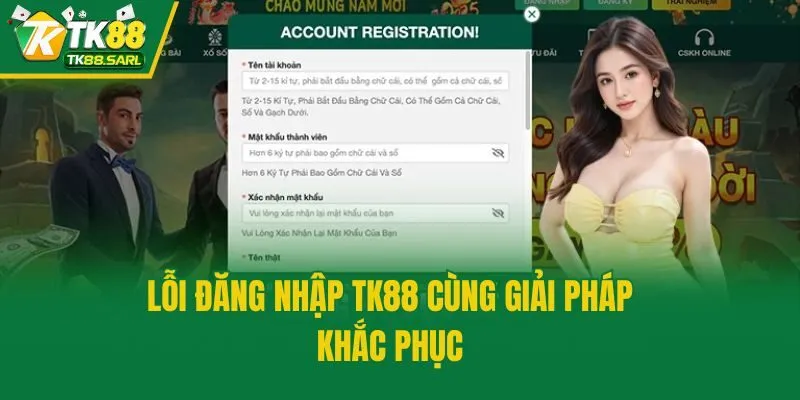 Đăng Nhập TK88 Chỉ 20 Giây, Bảo Mật, An Toàn, Nhanh Chóng 3 Lỗi đăng nhập TK88 cùng giải pháp khắc phục
